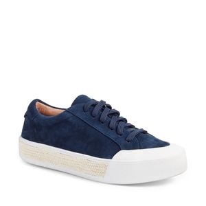 NIB Caslon Toran Platform Sneaker - Navy Suede 6.5